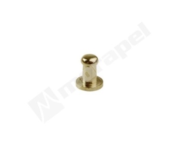 KNOPIK METALOWY ZŁOTY PUKIEL BAŁWANEK 4 MM