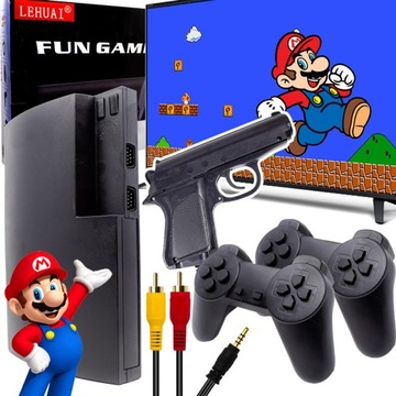 GRA TELEWIZYJNA KONSOLA RETRO TV GRY VIDEO MARIO PEGASUS 2x PAD PISTOLET 3