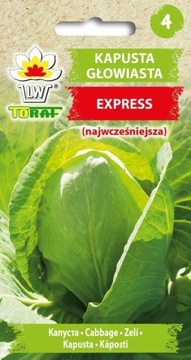 Kapusta głowiasta EXPRESS najwcześniejsza 1g TORAF