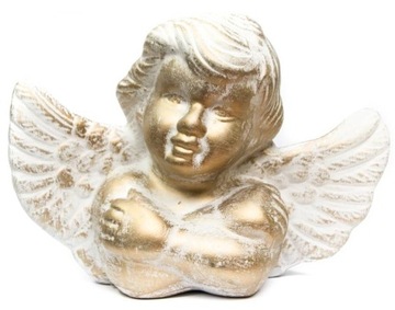 Figurka dekoracja siedzący ANIOŁ na grób pomnik ozdoba ceramiczna