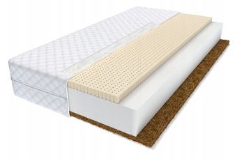 MATERAC DO ŁÓŻKA KOKOS PIANKA LATEKS 180x80x11cm