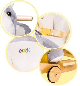 Рокер, Езда, лошадь, лошадка-качалка, колеса, звуки