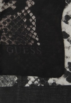 Apaszka damska chusta GUESS szal wzorzysty z logo 92 x 180 cm