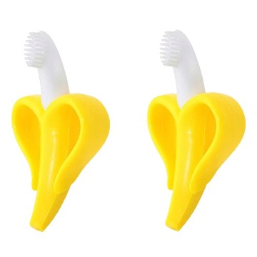 Ортодонтический прорезыватель Baby Banana, желтый силикон.