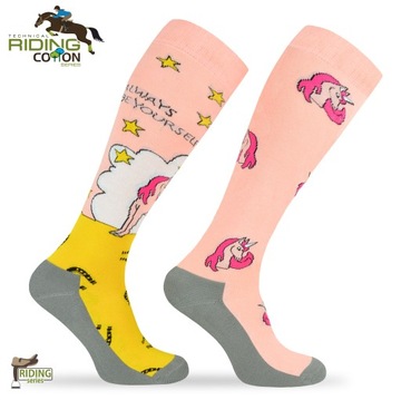 Веселые хлопковые гольфы для верховой езды UNICORN