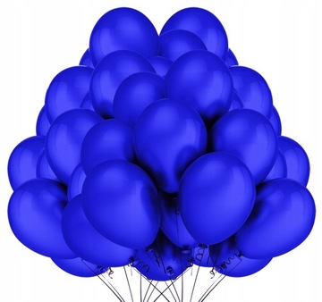 BALONY METALICZNE NIEBIESKIE Ślub Party 30cm 50szt