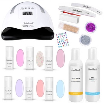 ГИБРИДНЫЙ НАБОР ДЛЯ НОГТЕЙ ГЕЛЕВАЯ СВЕТОДИОДНАЯ УФ-ЛАМПА БЕСПЛАТНО