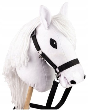 KONIK NA KIJU KOŃ HOBBY HORSE SKIPPI GŁOWA KONIA A3 + KANTAR + WODZE ZESTAW