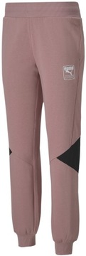 Spodnie dresowe damskie Puma Rebel Pants L różowe