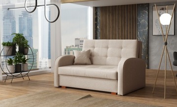 młodzieżowa sofa VIVA II GOLD uniwersalna rozkładana kanapa dwójka dostawka