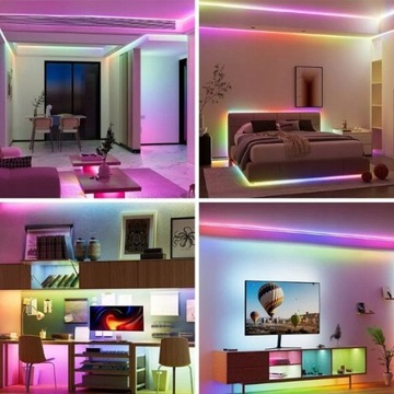 10-метровая цифровая светодиодная лента COB RGB с пикселями WS2811, источник питания для дистанционного управления музыкой