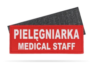 PIELĘGNIARKA MEDICAL STAFF NASZYWKA Z RZEPEM 13cm