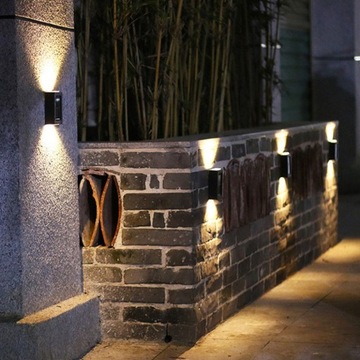 НАСТЕННЫЙ СВЕТИЛЬНИК СОЛНЕЧНАЯ СВЕТОДИОДНАЯ ЛАМПА ДОМ САД НИЗ ВВЕРХ