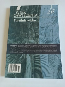 WIEK OŚWIECENIA NR 26. POŁUDNIE WIEKU (BDB)
