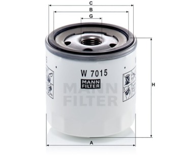 Масляный фильтр MANN-FILTER W 7015
