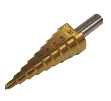 WIERTŁO STOPNIOWE STOŻKOWE HSS TYTAN 4-20mm