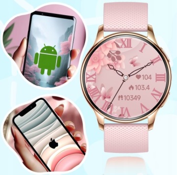 SMARTWATCH ЖЕНСКИЕ AMOLED ЧАСЫ РАЗГОВОРИВАЮТ СПОРТИВНЫЕ ИЗМЕРЕНИЯ ЧСС PL SMART WATCH