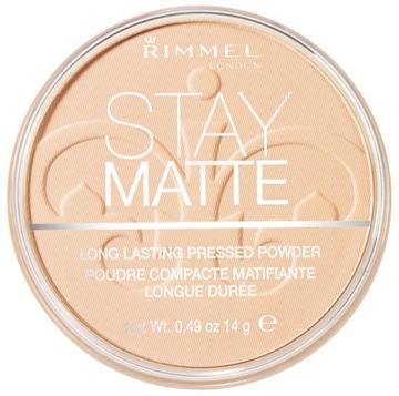 RIMMEL STAY MATTE Puder prasowany - 001 TRANSPARENT 14g