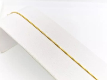 ZŁOTA BRANSOLETKA SPLOT: ŻYŁKA - 585 19CM 1,11G