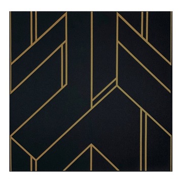PANEL ŚCIENNY KASETON SUFITOWY CZARNY ZŁOTY GEOMETRYCZNY WZÓR PIANKA GL7