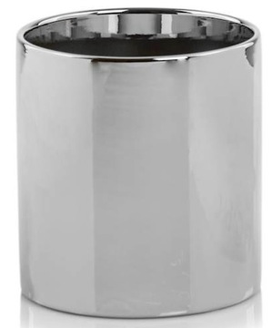 DONICZKA OSŁONKA CERAMICZNA WALEC SREBRNA 13 CM
