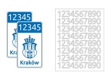 oznaczenie TAXI Kraków - naklejki foliowe NOWE