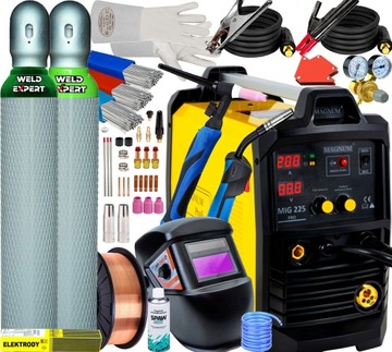 SPAWARKA INWERTOROWA MIGOMAT PÓŁAUTOMAT MAGNUM MIG 225 PRO 70% 230V 200A