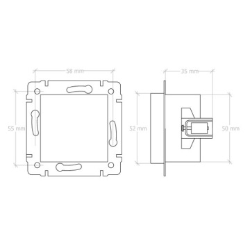 МЕХАНИЗМ КЛАССИЧЕСКИЙ ВЫКЛЮЧАТЕЛЬ ДВЕРНОГО ЗВОНКА, БЕЛЫЙ СЕРИЯ EVO2