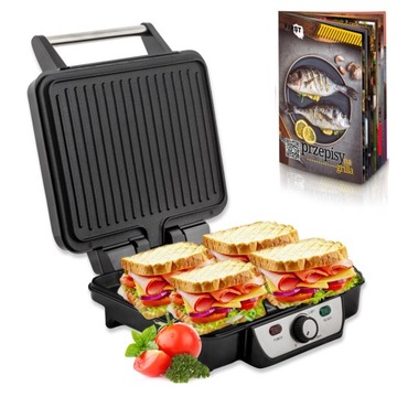 GRILL ELEKTRYCZNY SKŁADANY FIRST 1800W