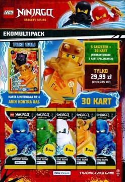 LEGO NINJAGO Ekomultipack karty TCG Seria 9 Dragons Rising 5 saszetek #4