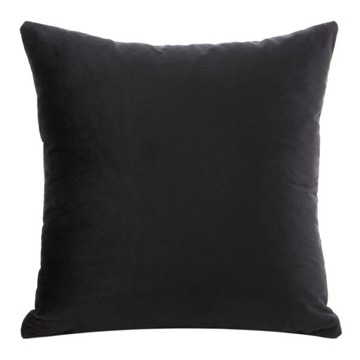 Poszewka dekoracyjna z welwetu 40x40 czarna