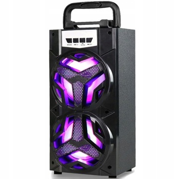 KOLUMNA Odtwarzacz USB Bluetooth MIKROFON KARAOKE