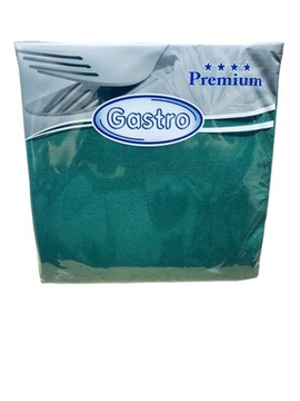 SERWETKI FIZELINOWE AIRLAID ZIELONE 50 SZT.