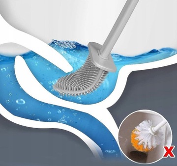 СИЛИКОНОВАЯ ПЛОСКАЯ ЩЕТКА ДЛЯ ТУАЛА, СЕРАЯ, ПРОЧНАЯ И ЭСТЕТИЧЕСКАЯ