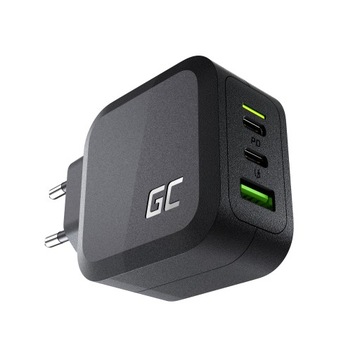 GC GaN 65 Вт PD QC 2USB-C 1xUSB-A сетевое зарядное устройство