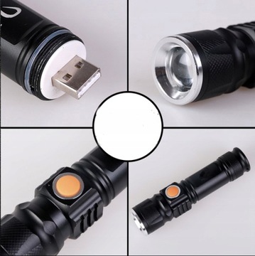 Прожектор аккумуляторный Cree XM-L T6 ZOOM USB