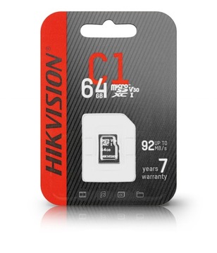 Karta pamięci microSD 64GB Do monitoringu 92MB/s