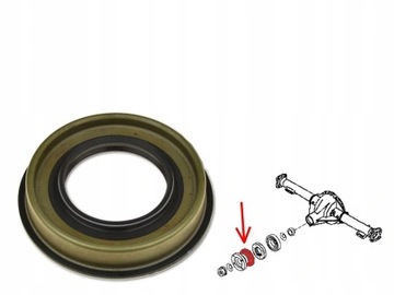 USZCZELNIACZ TYLNEGO MOSTU NISSAN NAVARA D40T 07-
