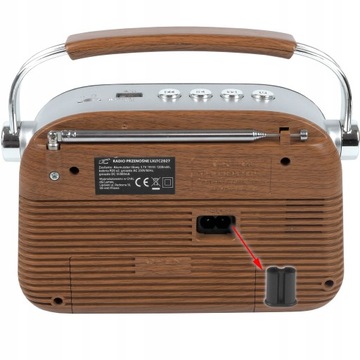 ПОРТАТИВНОЕ РЕТРО РАДИО BLUETOOTH AM, FM, MP3, SD, USB