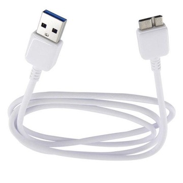 KABEL DO DYSKU USB 3.0 - MICRO USB 3.0 Biały 1,0M