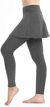 legginsy do jogi ze spódniczką dołączone damskie buty do biegania, L
