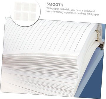 6 сменных бумажных наполнителей для блокнотов многоразового использования