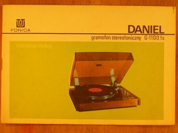G-1100 Daniel Gramofofon Руководство пользователя FONICA