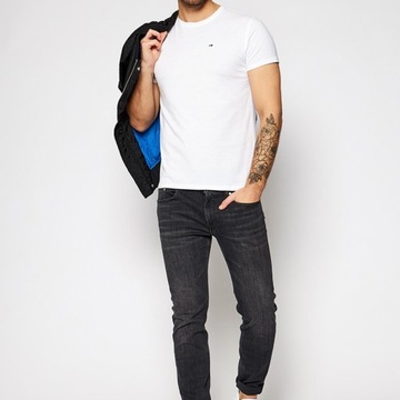 Tommy Jeans koszulka t-shirt męski biały DM0DM09586-YBR XL