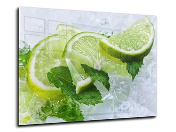 płytki ścienne hartowane kuchnia 100x70 limonka