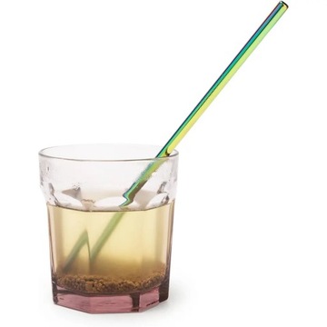 МЕТАЛЛИЧЕСКИЕ СОЛОМИНКИ, НАПИТКИ RAINBOW, 8 шт., 10 элементов.