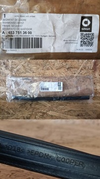 ПРОКЛАДКА КАПОТА SMART FORTWO 453 A4537513600