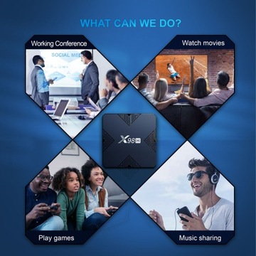 X98H H618 Android 12 TV, pudełko dekoder Odtwarzacz sieciowy WIFI6 16G/32G
