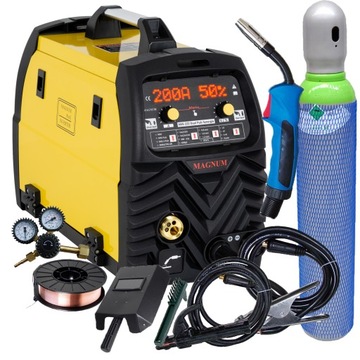 Migomat 200A spawarka Magnum MIG 222 Dual Puls Synergia MIG TIG MMA 3W1