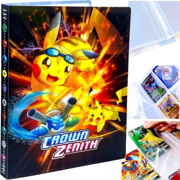 POKEMON ALBUM NA KARTY KOLEKCJONERSKIE 432 KARTY DUŻY FORMAT KLASER TWARDY